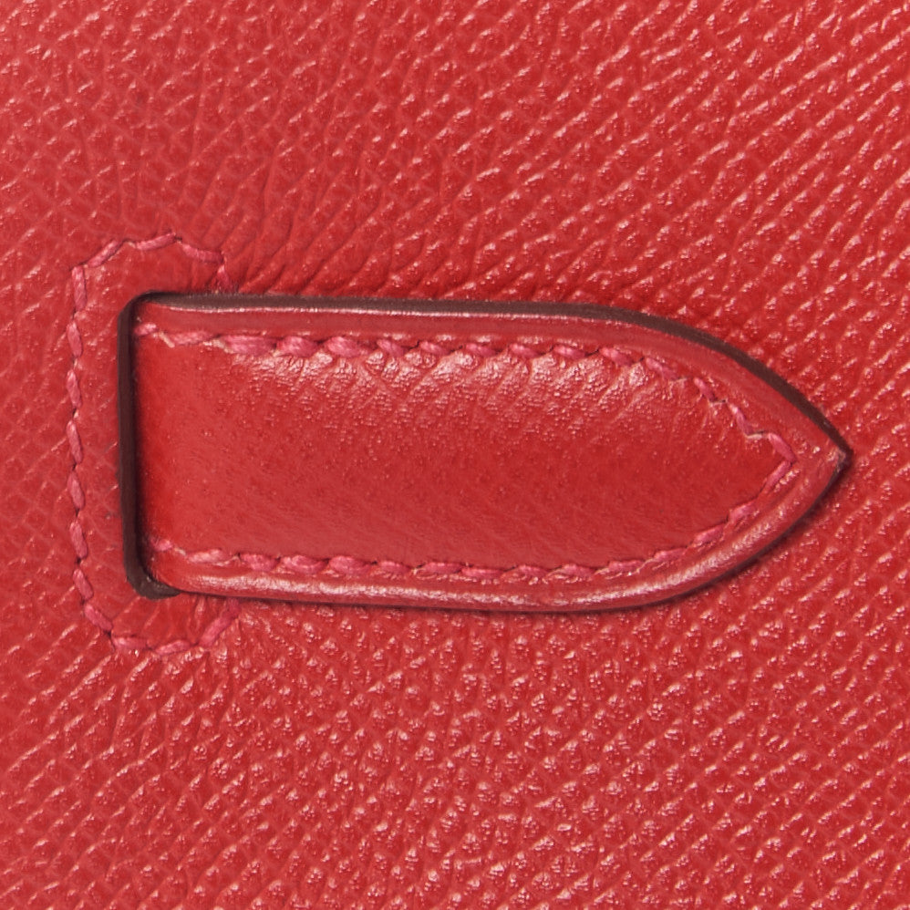 Hermes Epsom Birkin 30 Rouge Casaque 11 of 31