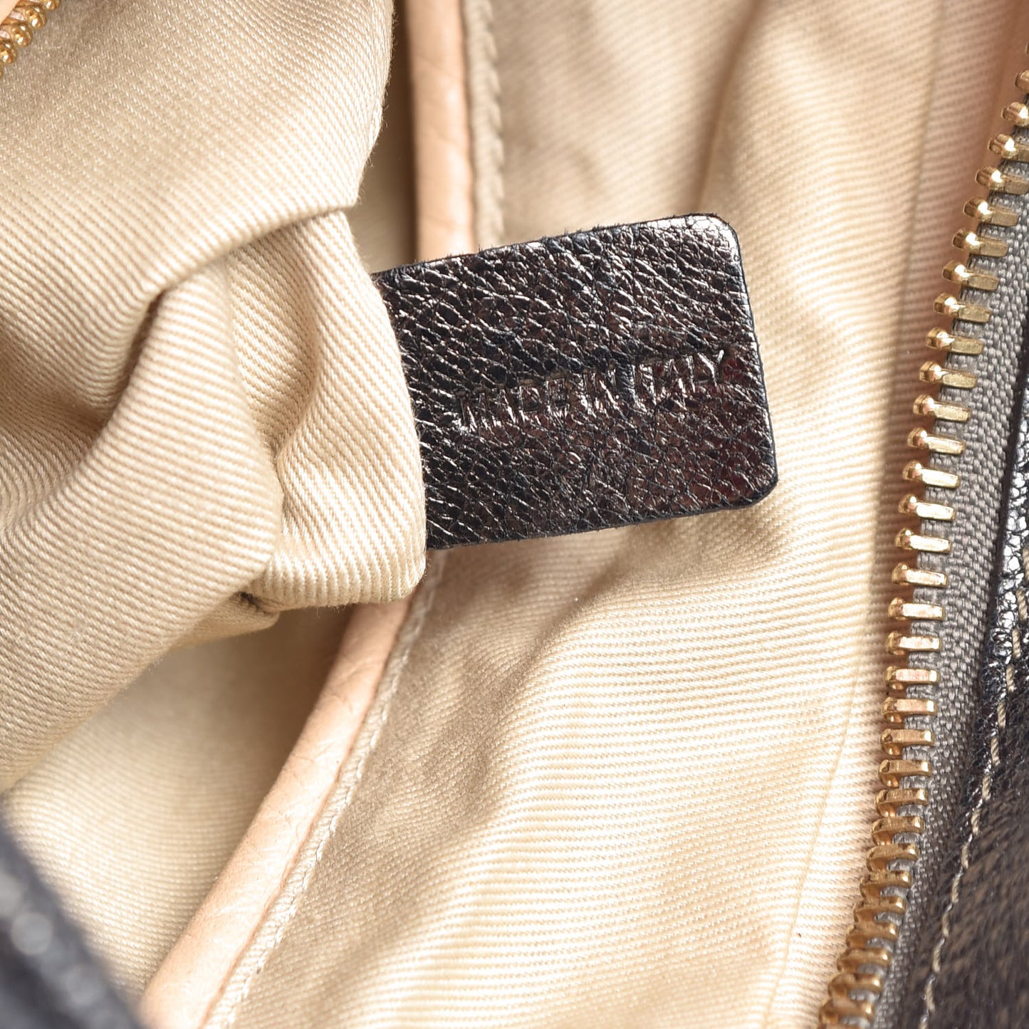 Metallic Calfskin Medium Paraty Bronze