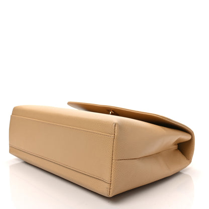 Chanel Caviar Jumbo Kelly Flap Bag Beige 8 of 8