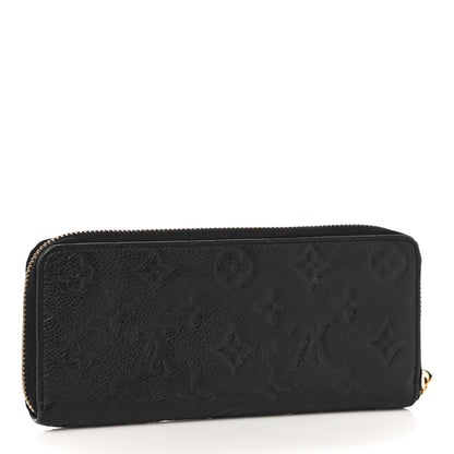 Louis Vuitton Empreinte Clemence Wallet Black 3 of 9