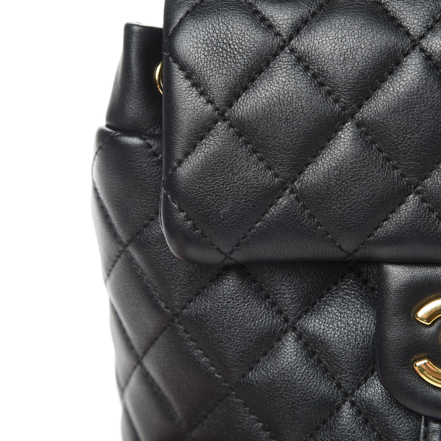 Calfskin Quilted Mini Urban Spirit Backpack Black
