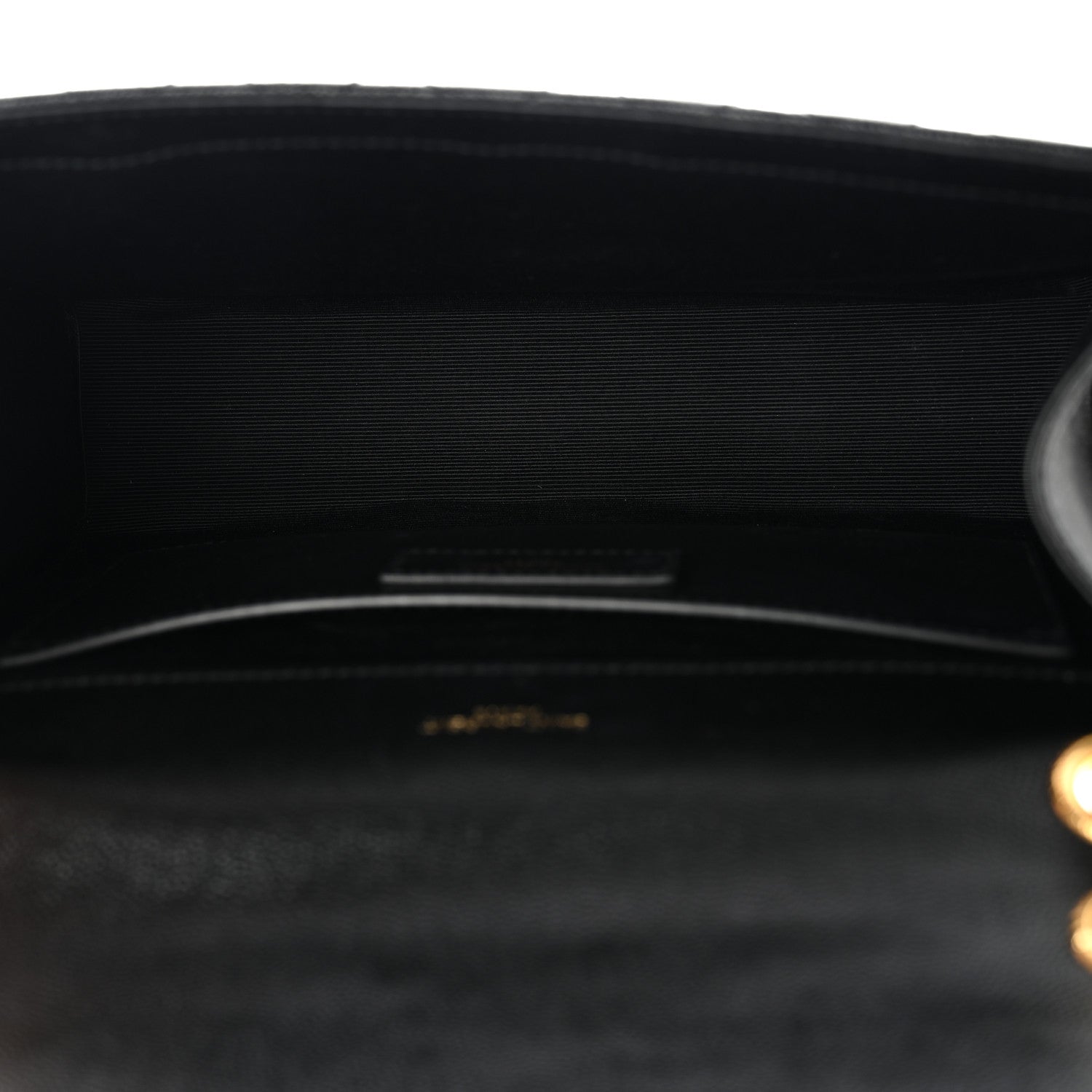 Saint Laurent Grain De Poudre Textured Mixed Matelasse Triquilt Medium Monogram Satchel Black 5 of 11