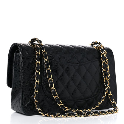 Chanel Caviar Quilted Medium Double Flap Black 3 of 9