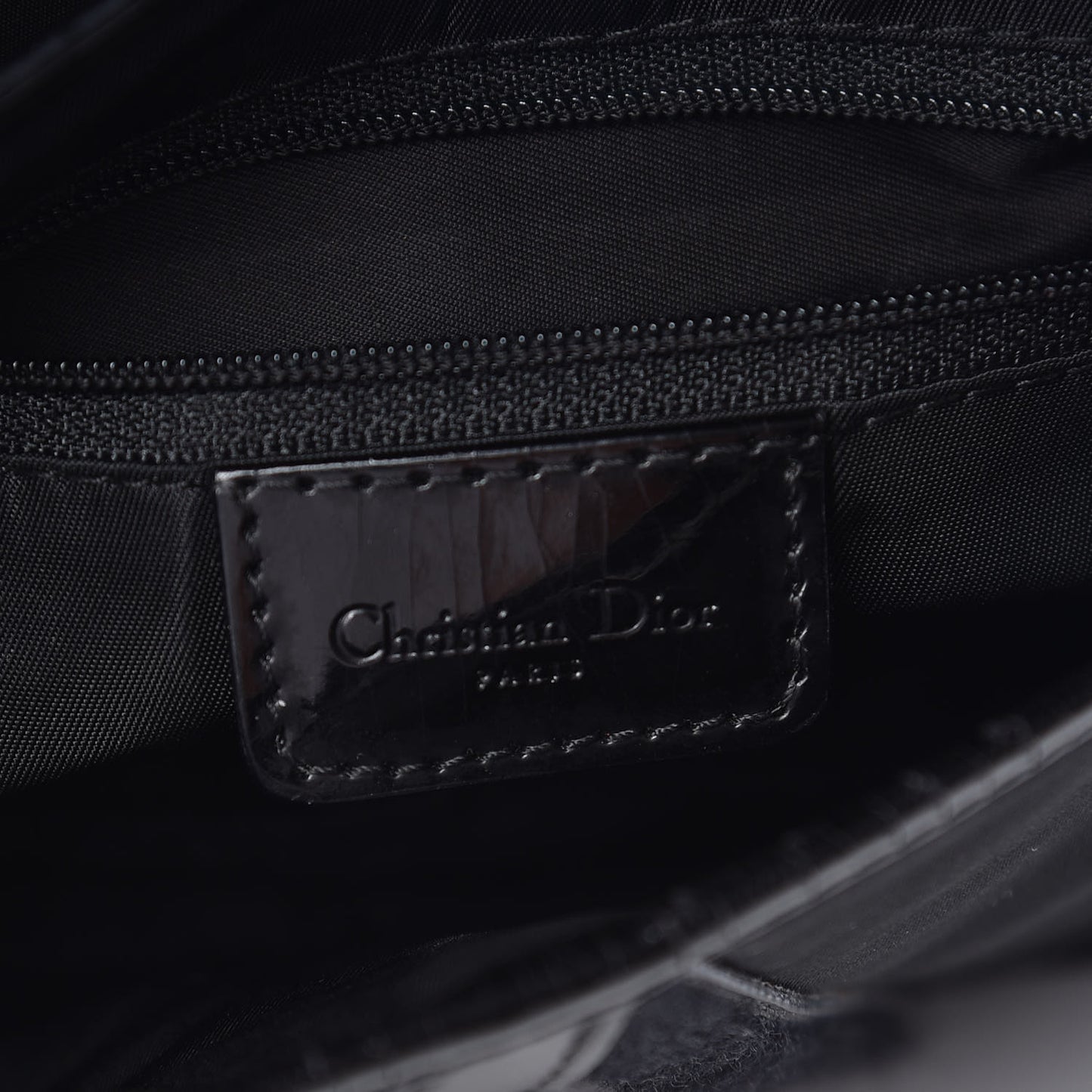 Nylon Double Saddle Bag Black