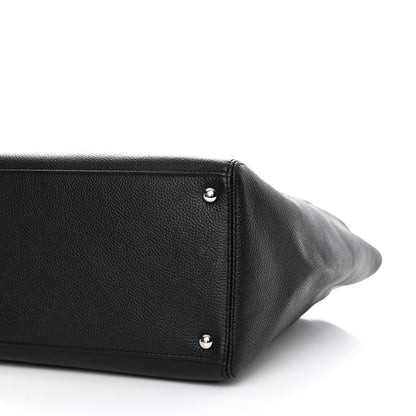 Chanel Calfskin Cerf Executive Shopper Tote Black 10 of 10