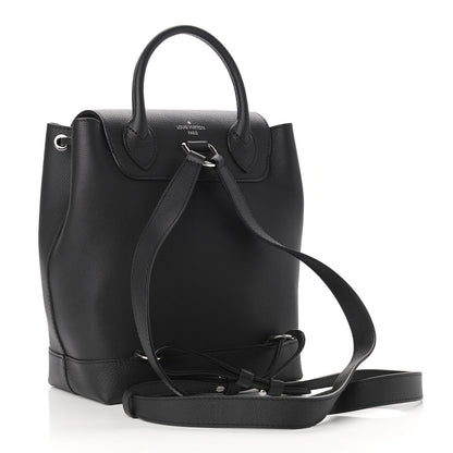 Louis Vuitton Calfskin Lockme Backpack Black 3 of 10
