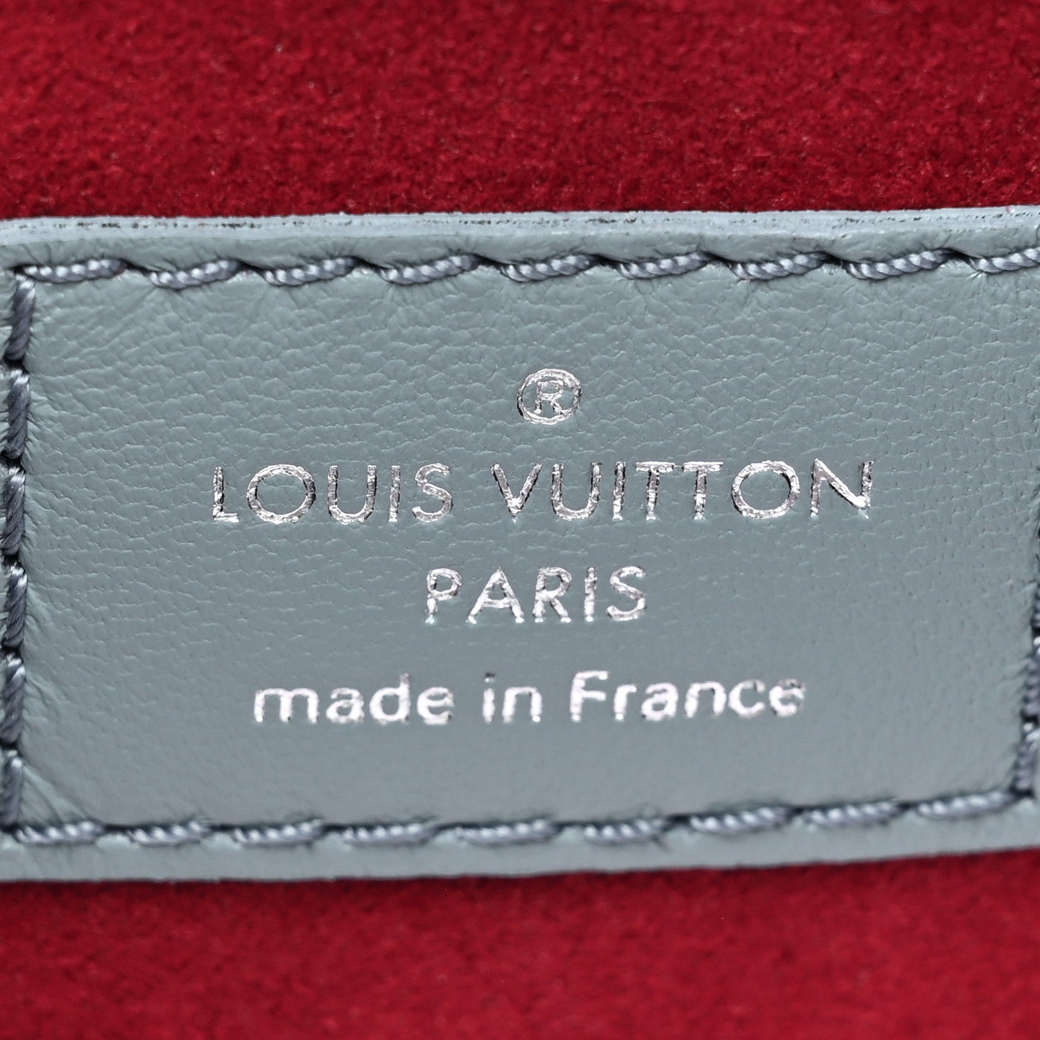 Louis Vuitton Lambskin Embossed Monogram Coussin PM Blue Glacier 8 of 10