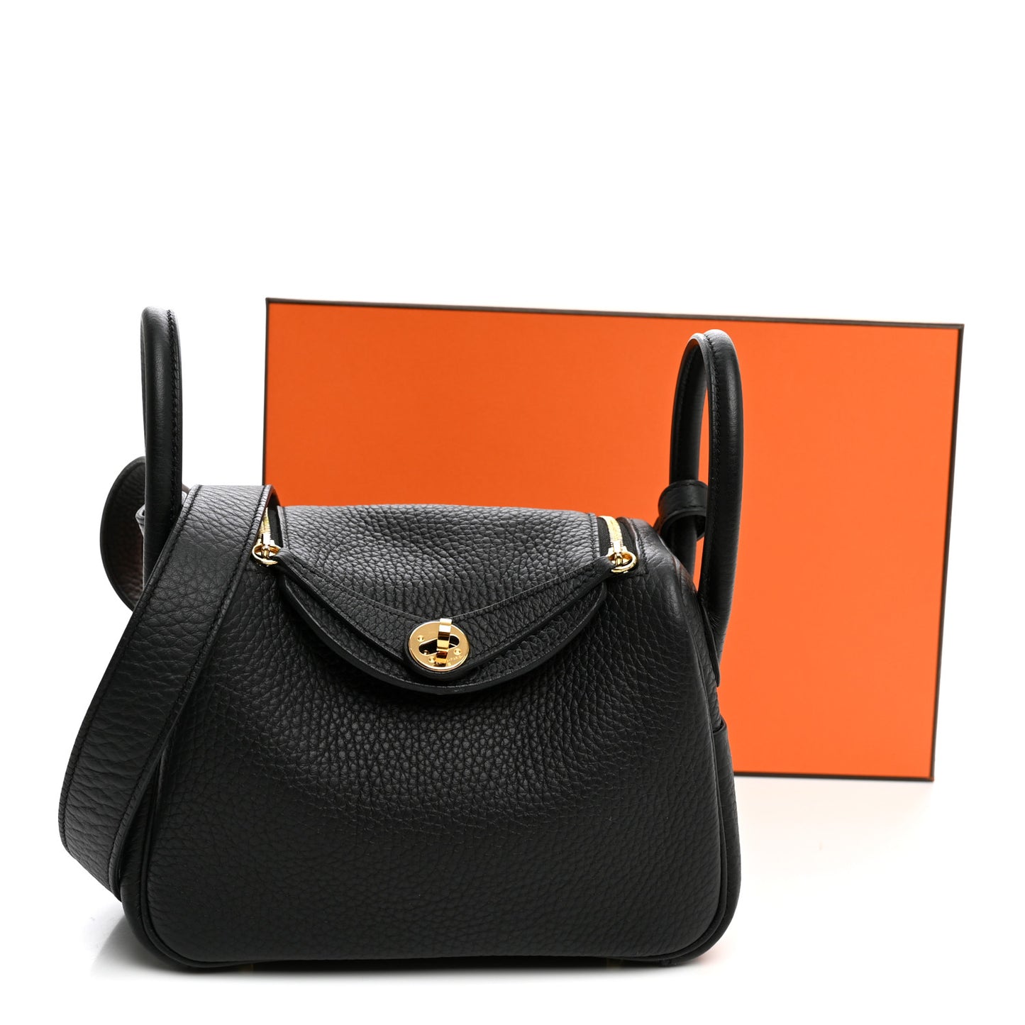 Taurillon Clemence Mini Lindy 20 Black
