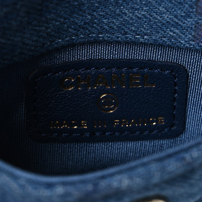 Chanel Denim Quilted Denim Mood Belt Bag Blue Multicolor 6 of 10