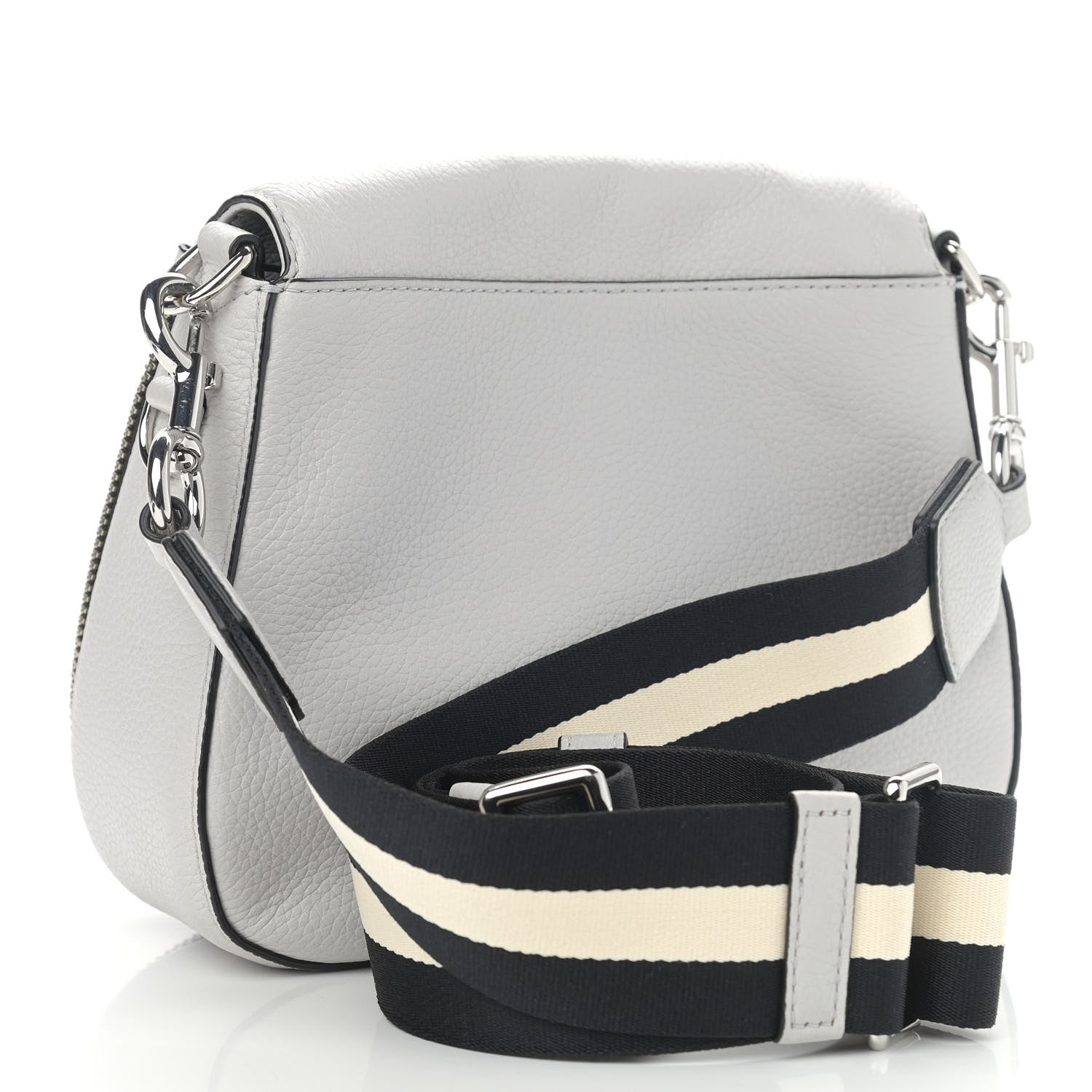 Marc Jacobs Pebbled Calfskin Recruit Nomad Crossbody Rock Gray 3 of 12
