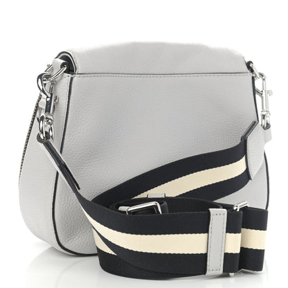 Marc Jacobs Pebbled Calfskin Recruit Nomad Crossbody Rock Gray 3 of 12