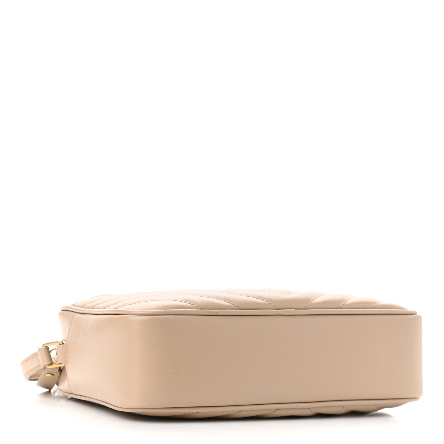 Saint Laurent Calfskin Matelasse Monogram Lou Camera Bag Dark Latte 4 of 10
