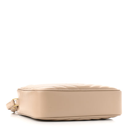 Saint Laurent Calfskin Matelasse Monogram Lou Camera Bag Dark Latte 4 of 10