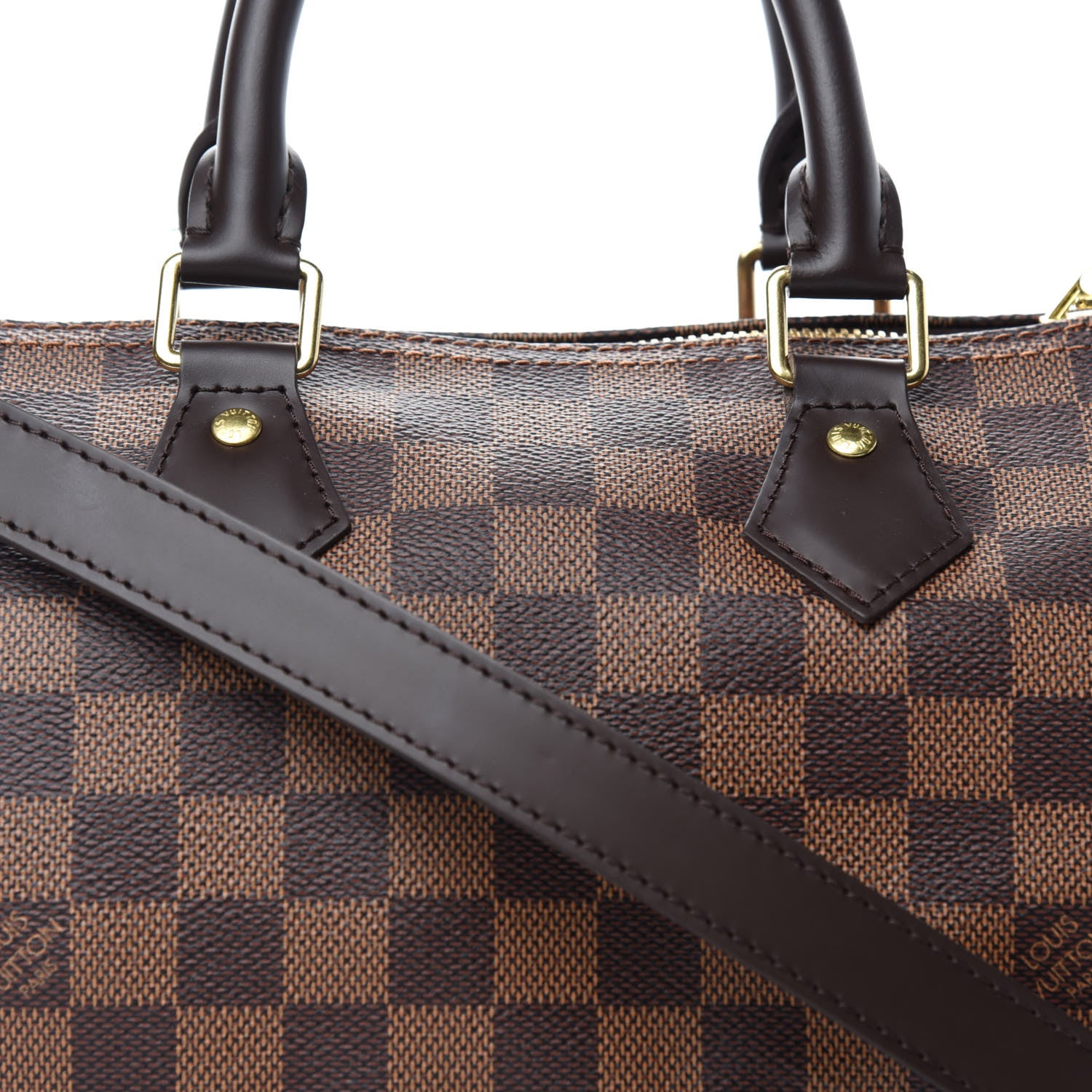 Louis Vuitton Damier Ebene Speedy Bandouliere 25 10 of 11