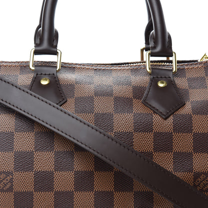 Louis Vuitton Damier Ebene Speedy Bandouliere 25 10 of 11