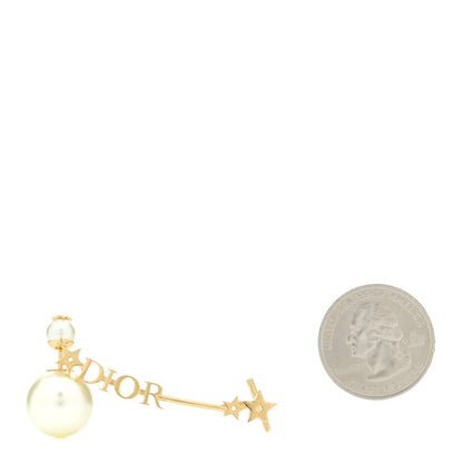 Christian Dior Pearl Star Earring Gold 2 of 6
