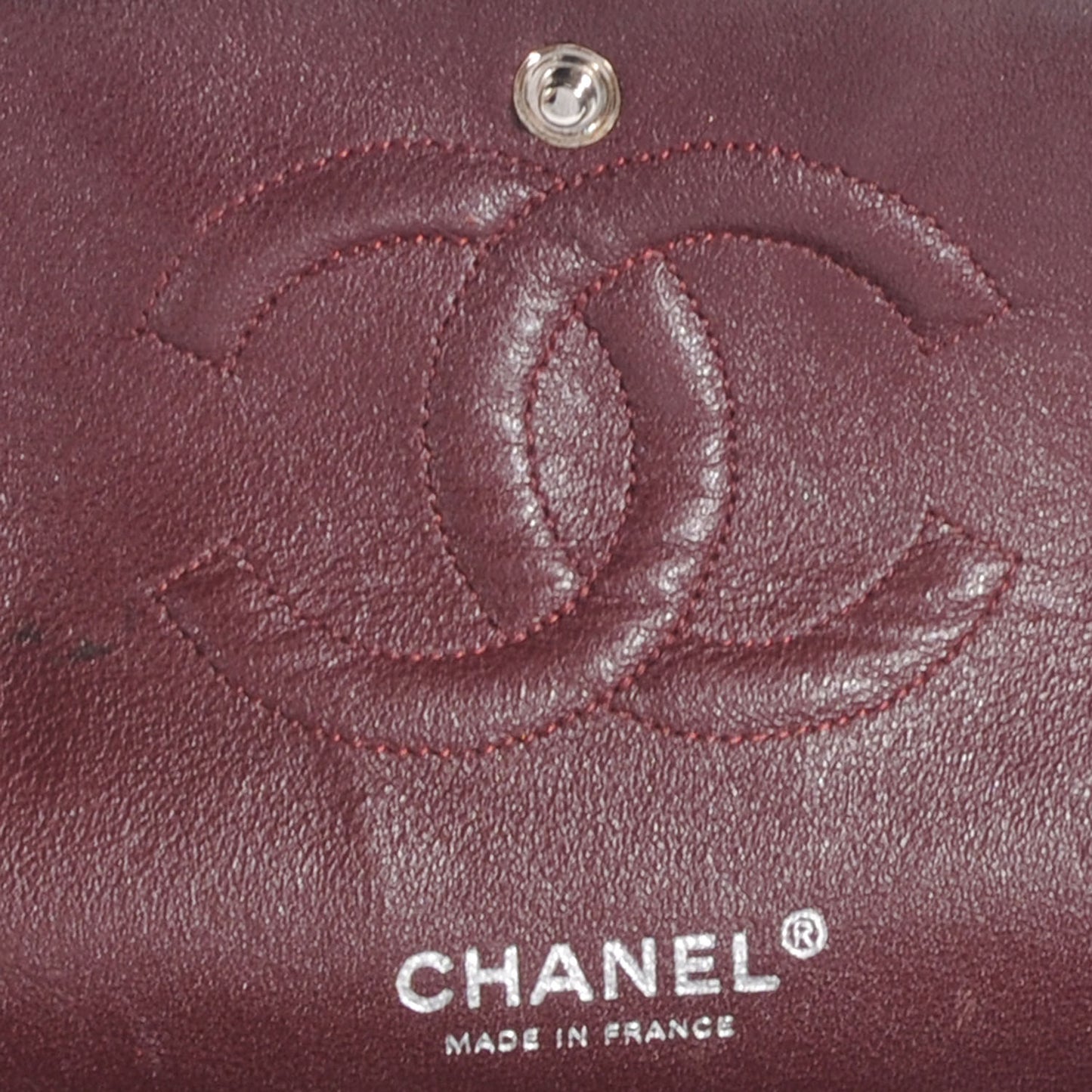 Lambskin Medium Double Flap Black