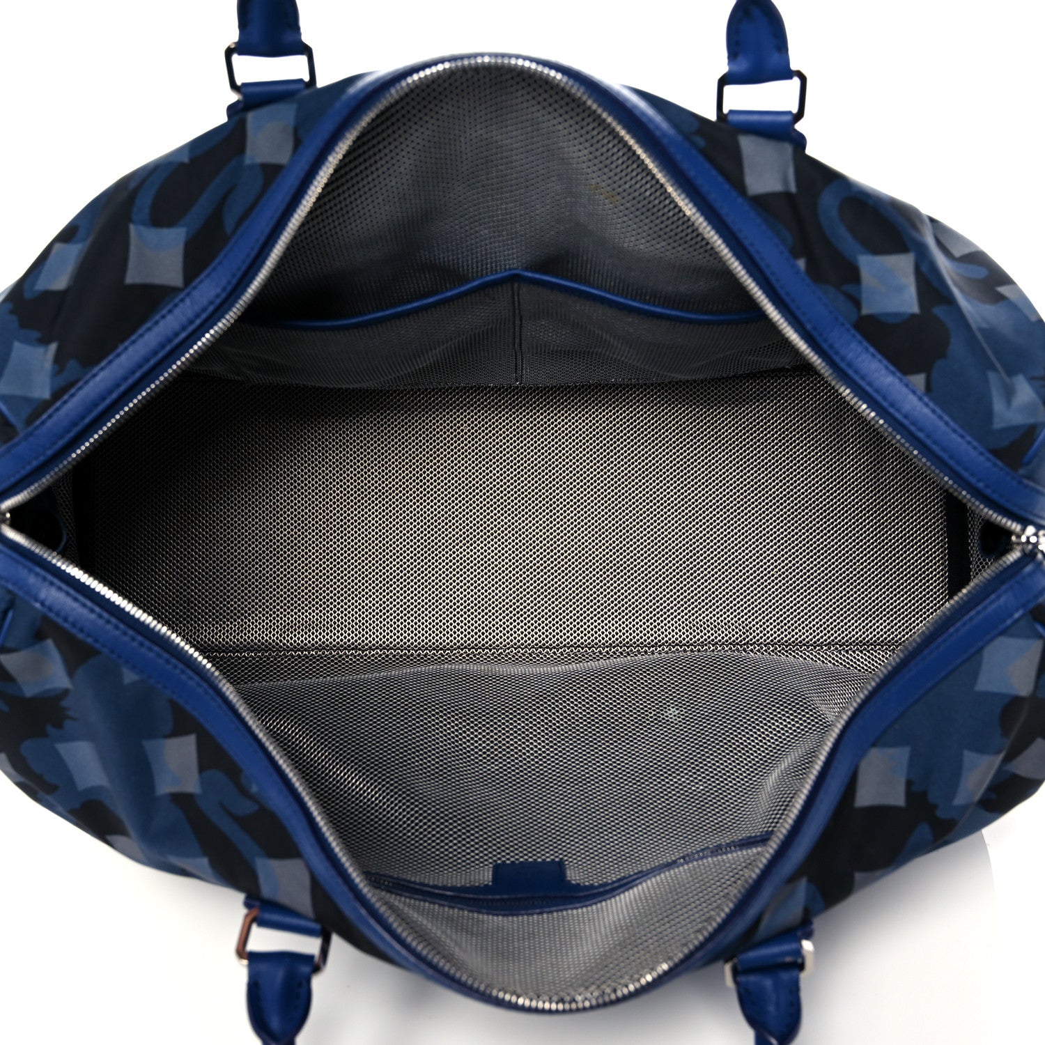 MCM Nylon Camo Dieter Munich Weekender Bag Blue 6 of 28