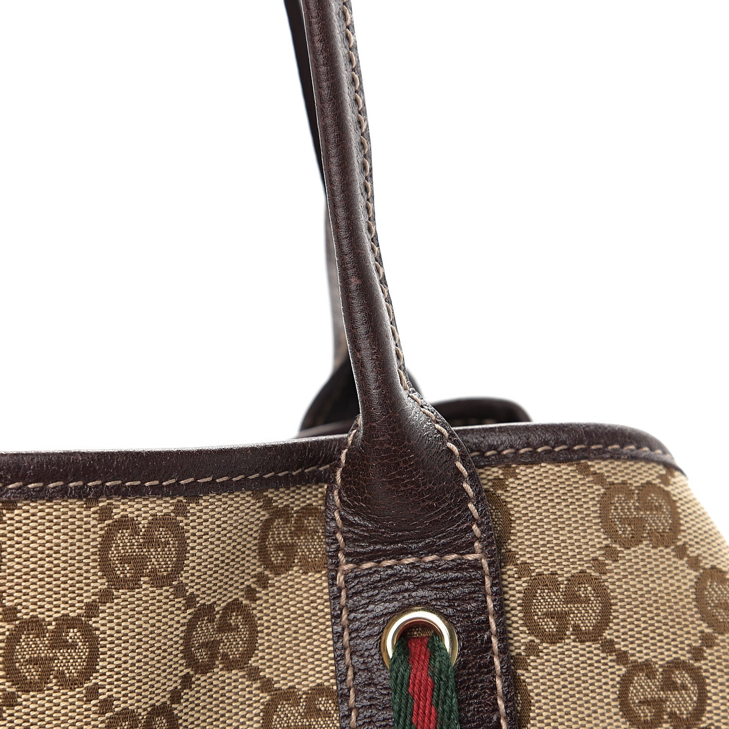 Gucci Monogram Medium Princy Tote Dark Brown 10 of 13