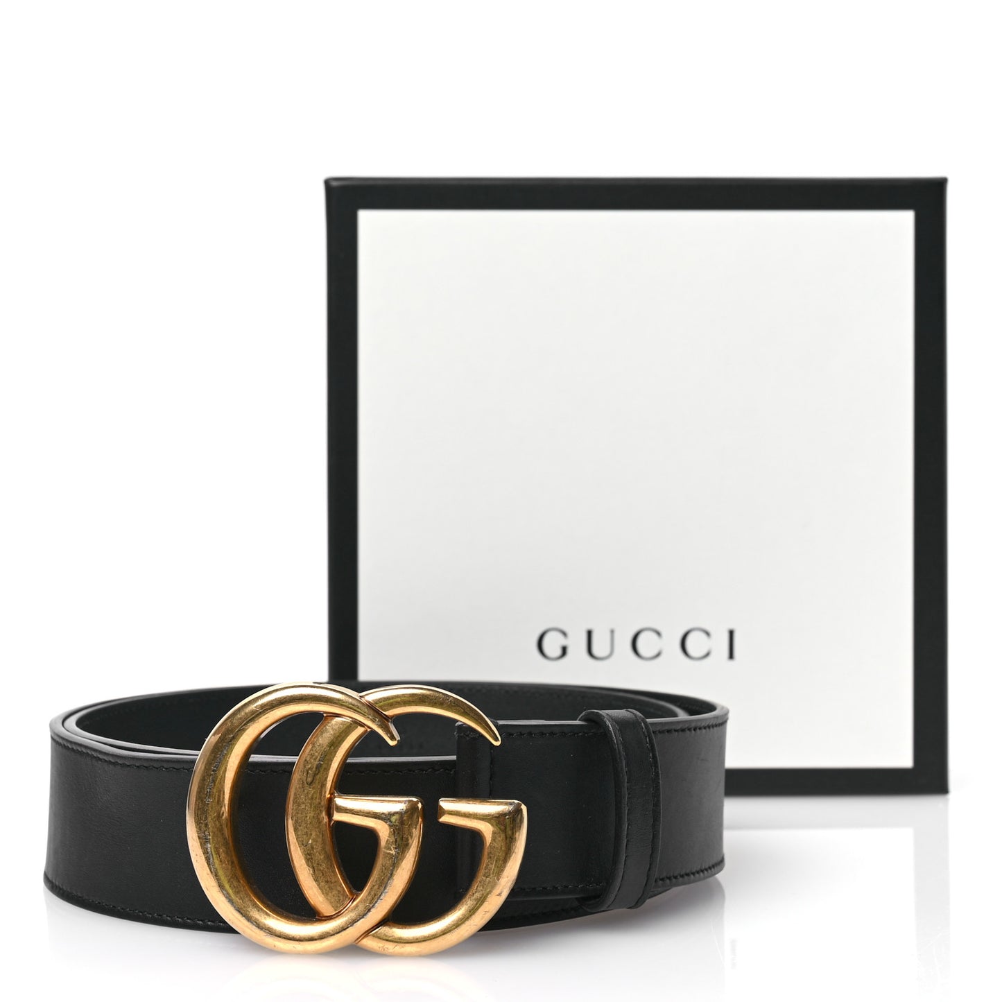 Calfskin Double G 40mm Belt 95 38 Black