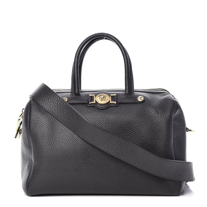 Versace Cervo Embossed Vitello Signature Duffle Bag Black 1 of 12