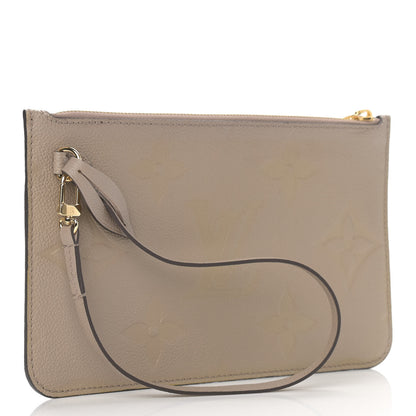 Louis Vuitton Empreinte Monogram Giant Neverfull MM Pochette Tourterelle 3 of 9