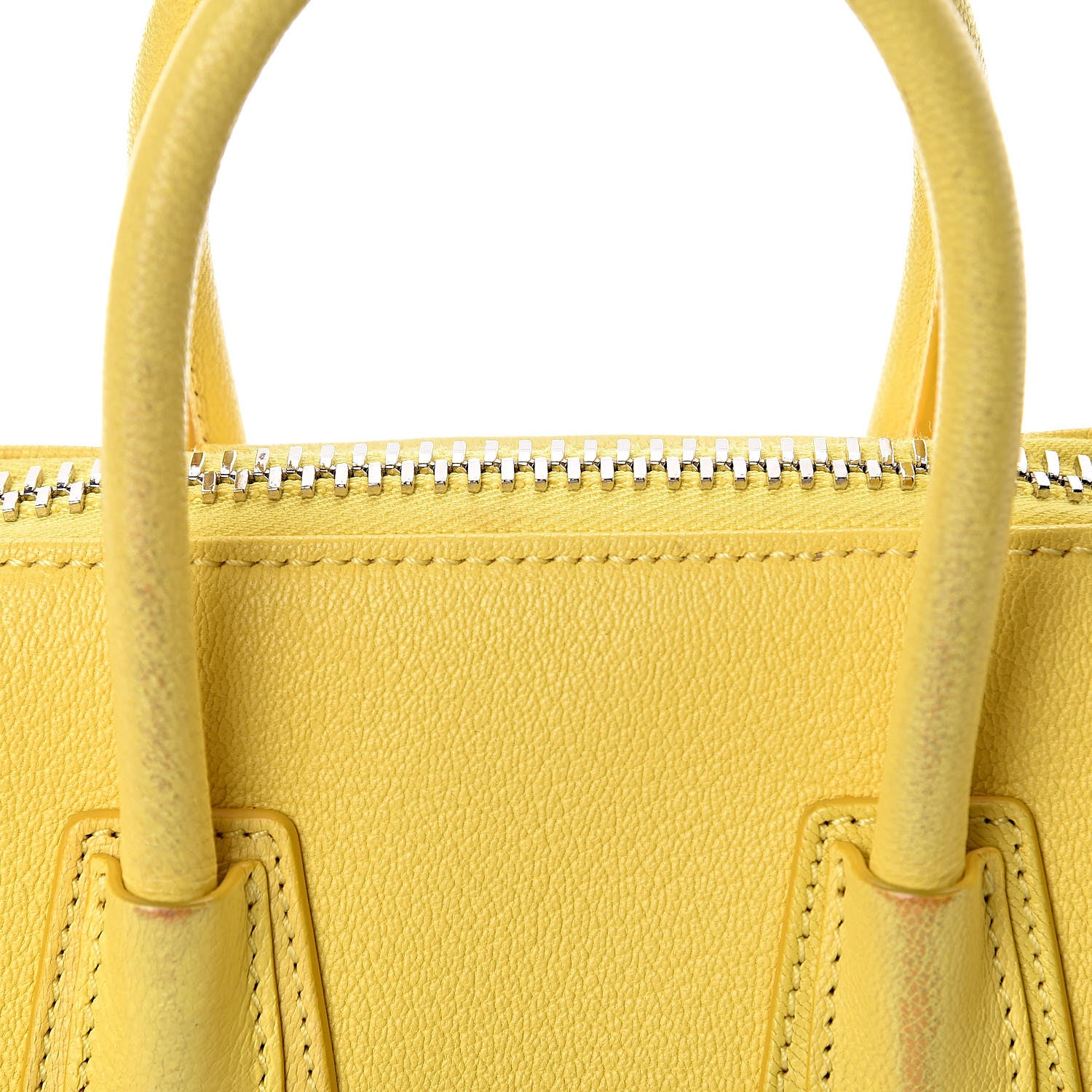 Givenchy Sugar Goatskin Mini Antigona Yellow 9 of 16