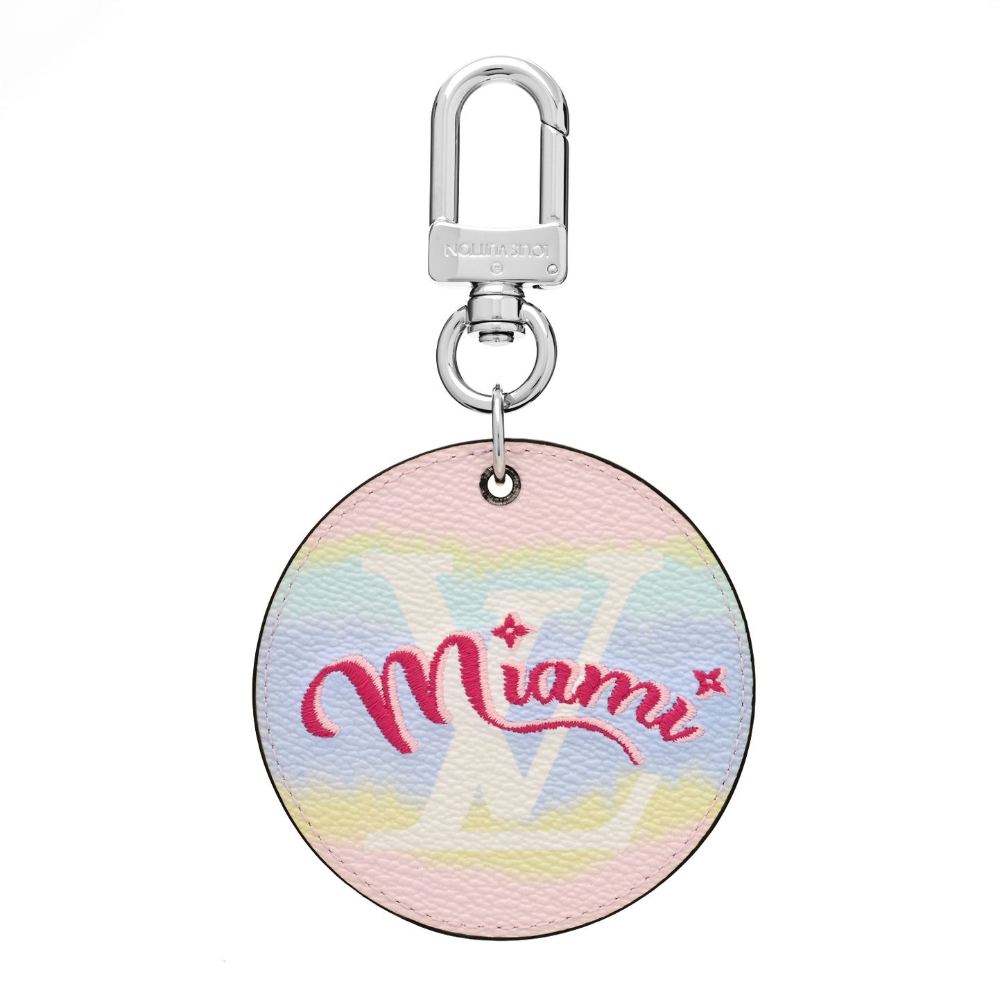 Monogram Escale Miami Bag Charm Key Holder Pastel