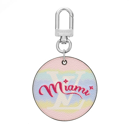 Louis Vuitton Monogram Escale Miami Bag Charm Key Holder Pastel 1 of 4