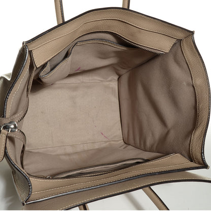 Celine Drummed Calfskin Mini Luggage Dune 5 of 9