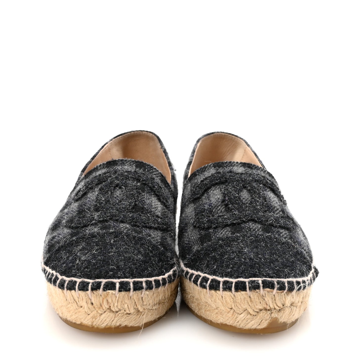 Flannel CC Espadrilles 36 Dark Grey Black