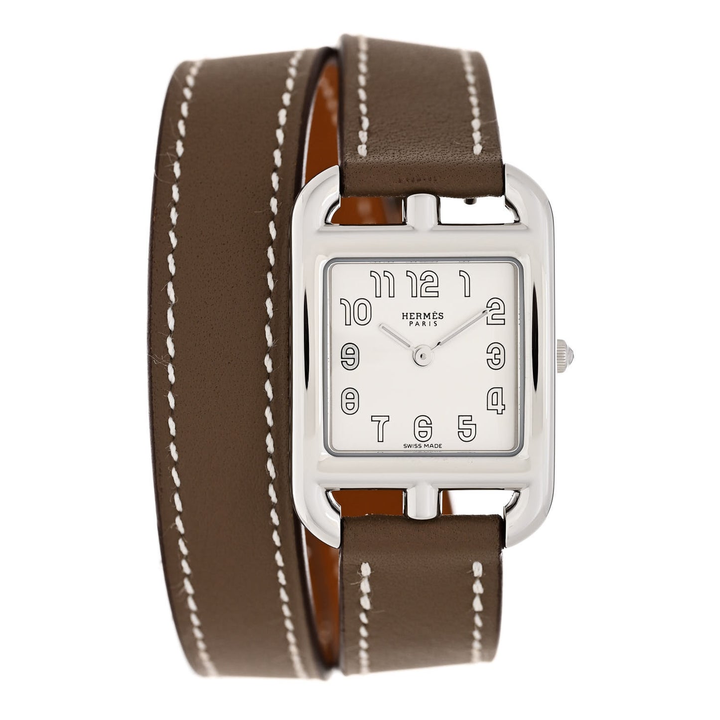 Stainless Steel Swift 23mm Cape Cod Double Tour Quartz Watch Etoupe