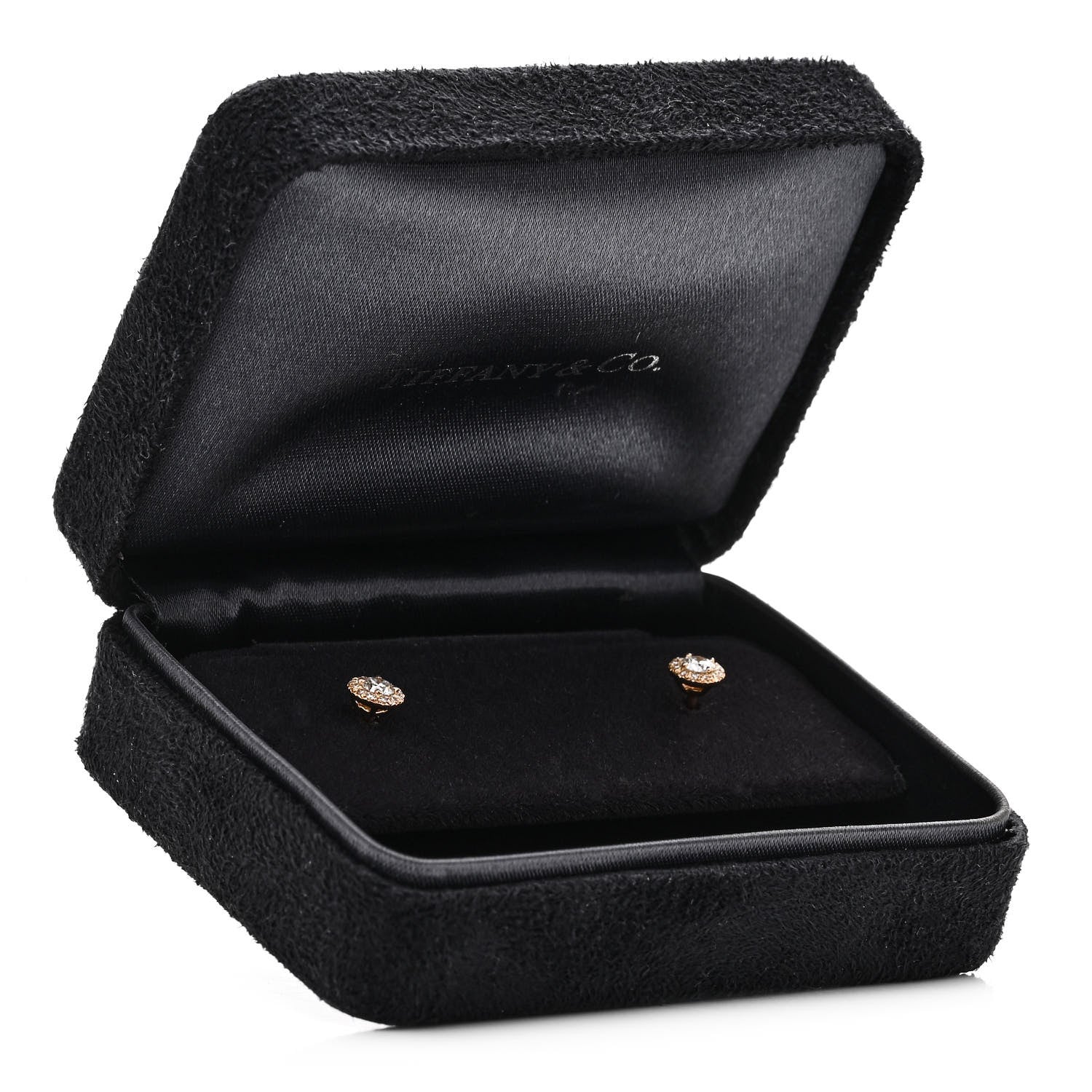 Tiffany 18K Rose Gold Diamond .32ctw Soleste Earrings 5 of 5