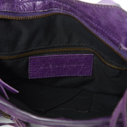 Balenciaga Agneau Classic Hardware Town Dark Violet 6 of 14