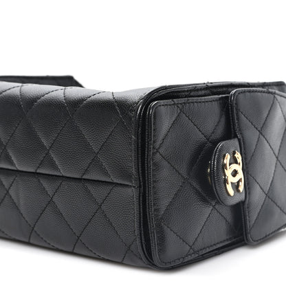 Chanel Caviar Quilted Mini Chanel 25 Handbag Black 10 of 10