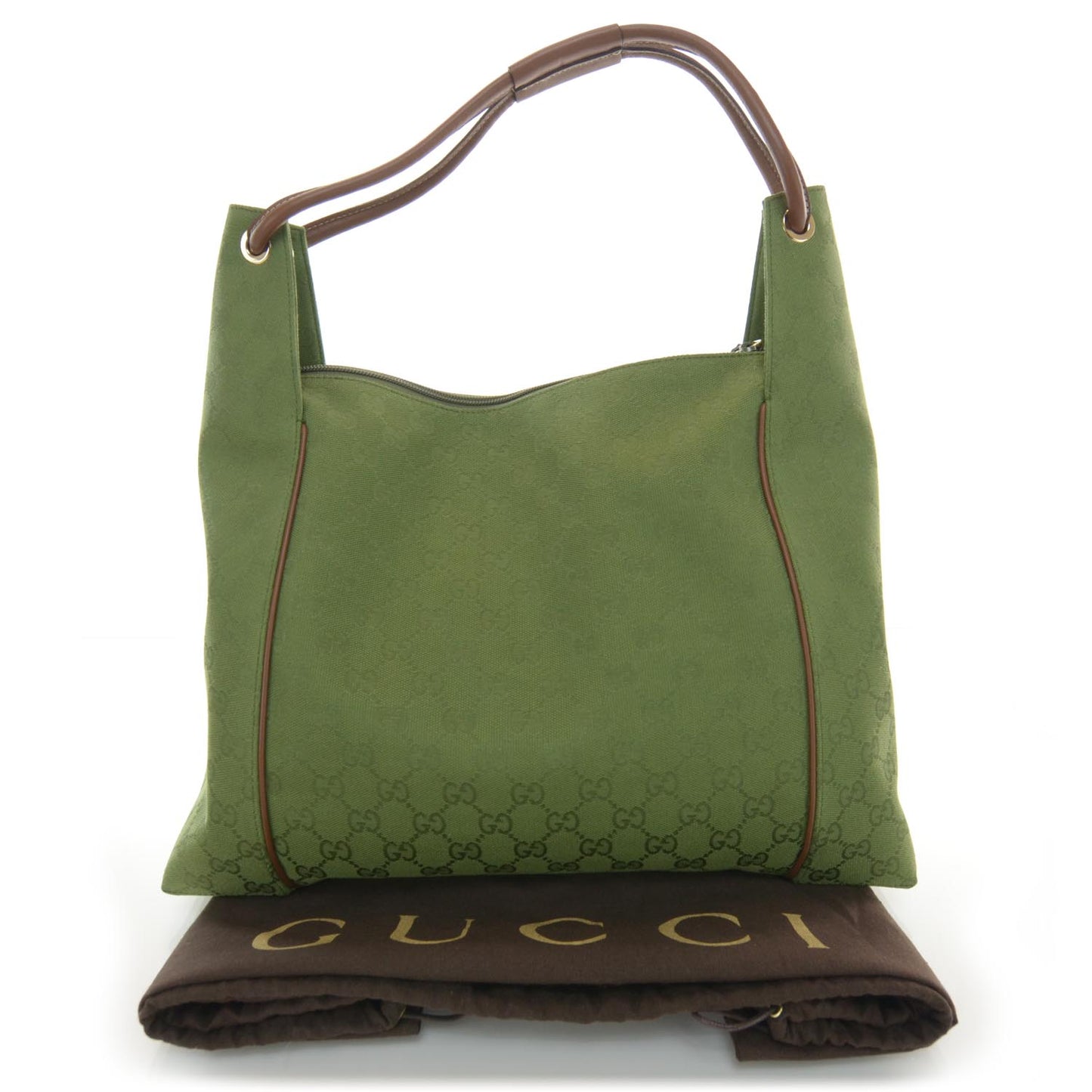 Canvas Monogram Hobo Green