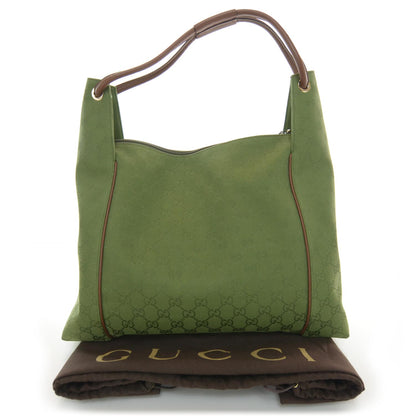 Gucci Canvas Monogram Hobo Green 3 of 7