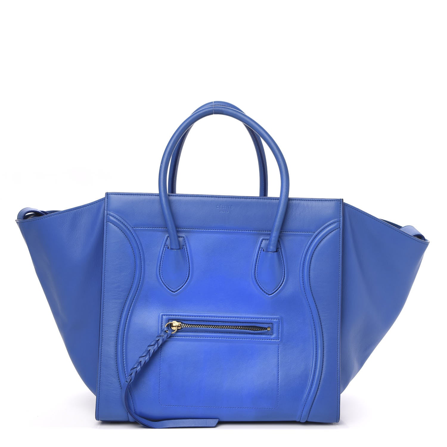 Celine Smooth Calfskin Medium Phantom Luggage Electric Blue 1 of 13