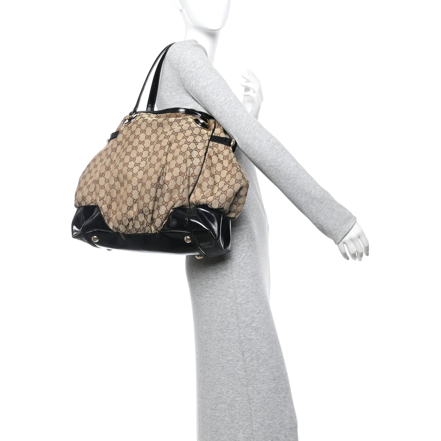 Monogram Large Full Moon Tote  Black