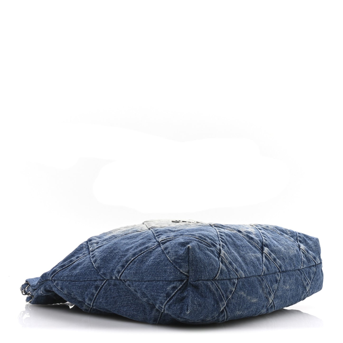Denim Quilted Chanel 22 Blue