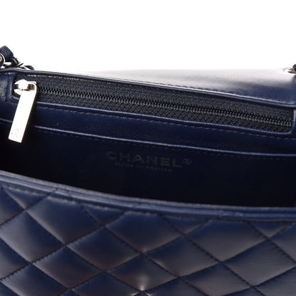 Chanel Lambskin Quilted Mini Square Flap Navy 7 of 7