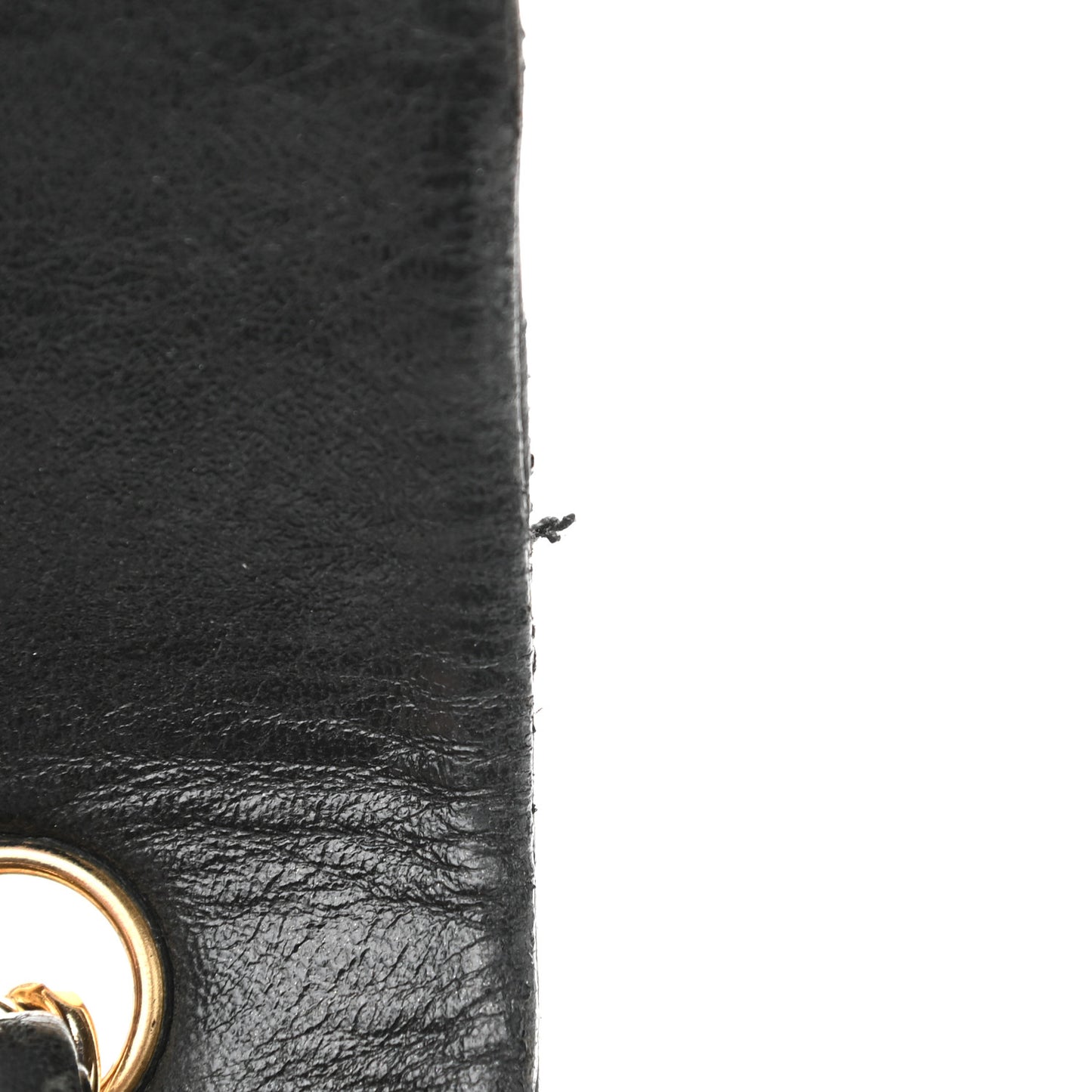 Lambskin Quilted Small Single Flap Black