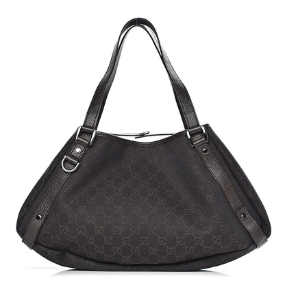 Gucci Monogram Medium Abbey Shoulder Bag Chocolate 1 of 11