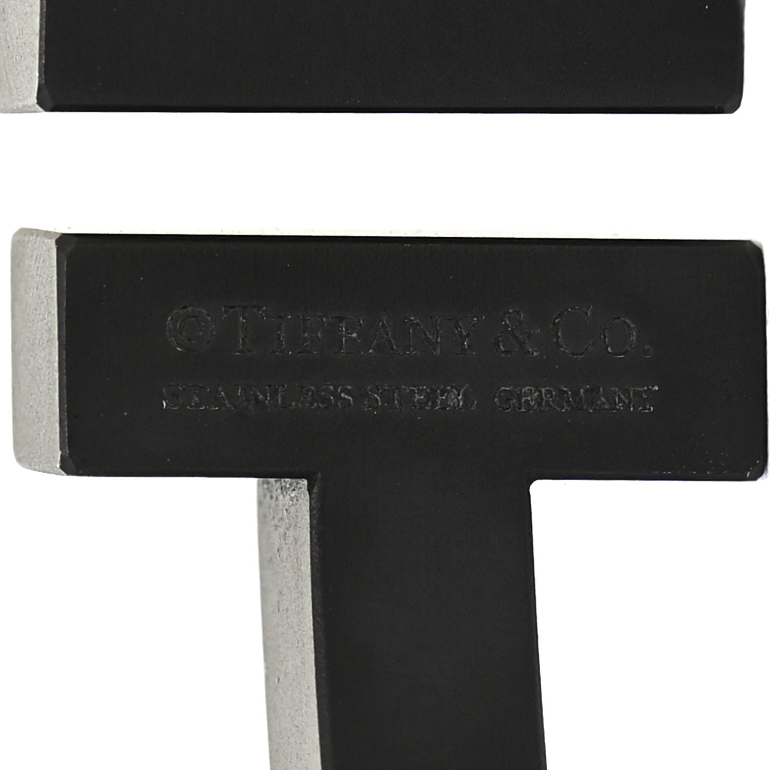 Tiffany Black-Coated Stainless Steel T Square Bracelet 4 of 4