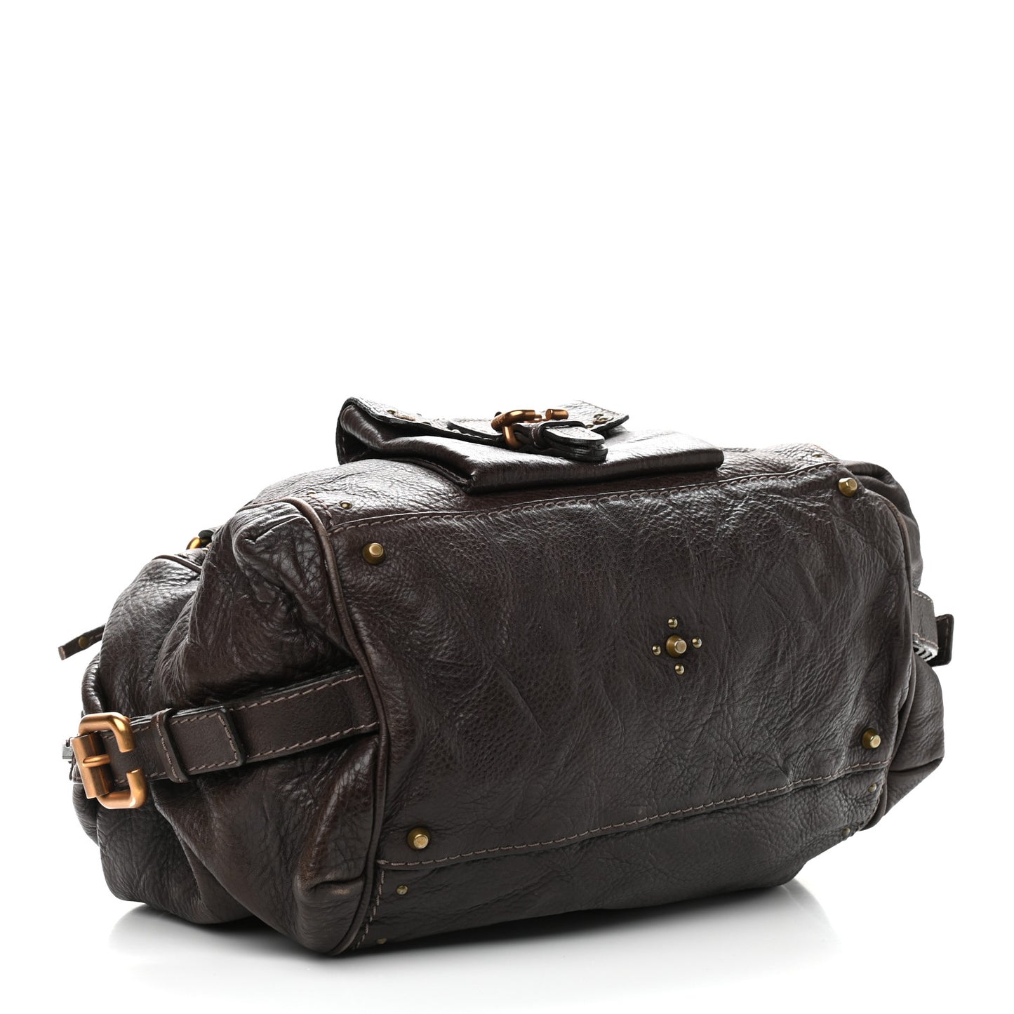 Calfskin Paddington Front Pocket Tote Chocolate
