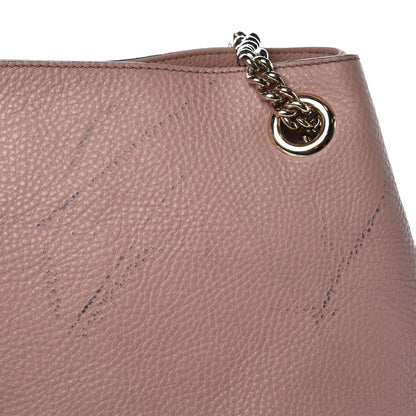 Gucci Pebbled Calfskin Medium Soho Chain Shoulder Bag Dark Cipria 12 of 14