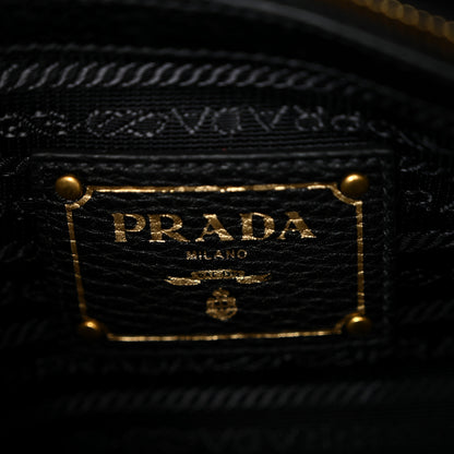 Prada Vitello Phenix Top Handle Bag Black 6 of 10