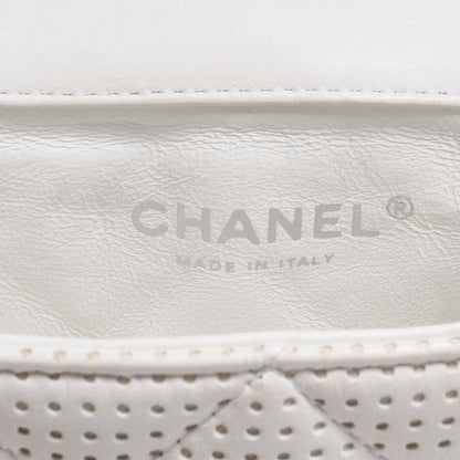 Chanel Lambskin Perforated Mini Flap Bag White 7 of 8