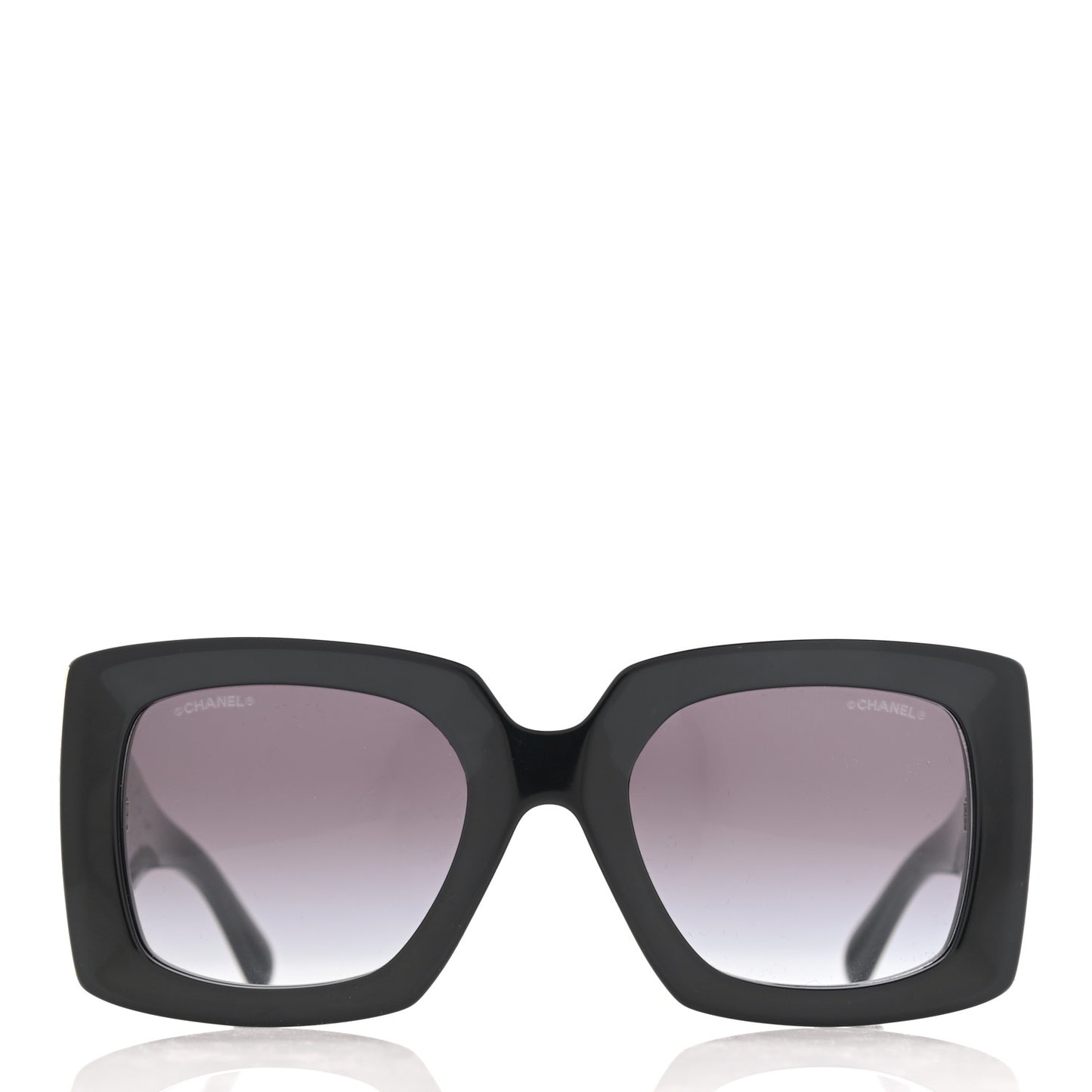 Acetate Rectangle Sunglasses 5435 Black