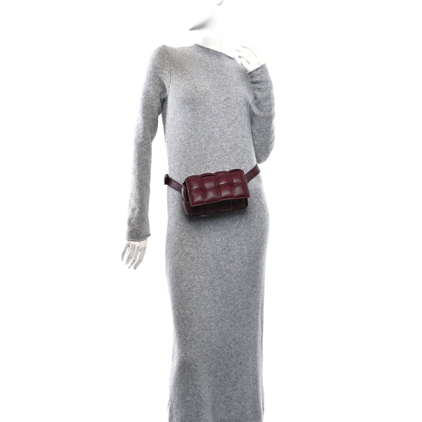 Nappa Maxi Intrecciato Padded The Belt Cassette Bag Barolo